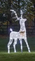GlitterTwist Reindeer - Silver 80cm