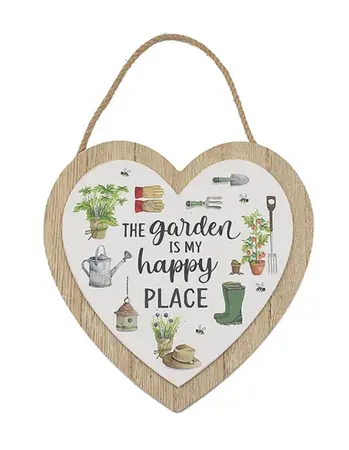 Green Fingers Heart Plaque