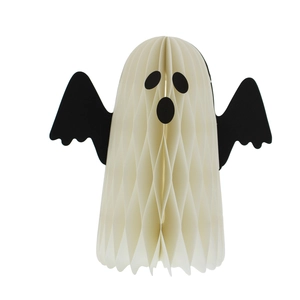 Halloween 15cm Paper Honeycomb White Ghost