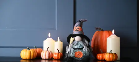 Halloween 26cm 2 Assorted Battery Operated Battery Operated Lit Sitting Witch Gonk - image 3
