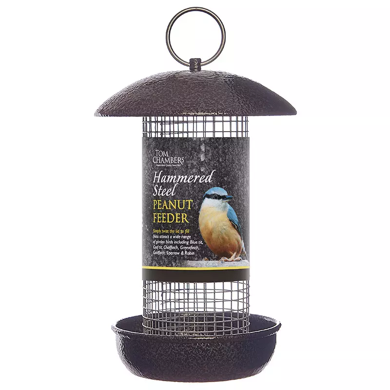 Hammered Steel Peanut Feeder from Pennells
