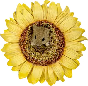 Hanging Harvest Mouse/Red Sunflower - image 1
