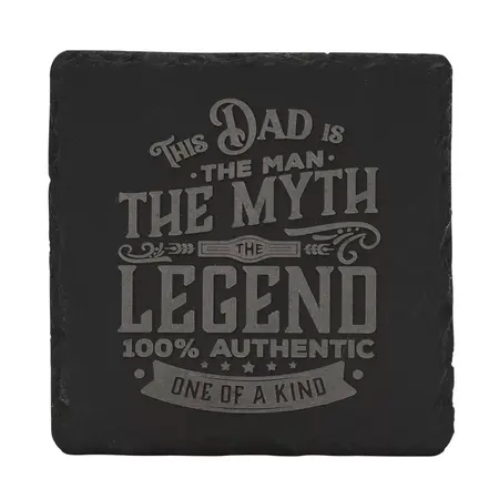 Harvey Makin Legend Slate Coaster - Dad - image 1