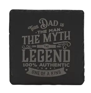 Harvey Makin Legend Slate Coaster - Dad - image 1