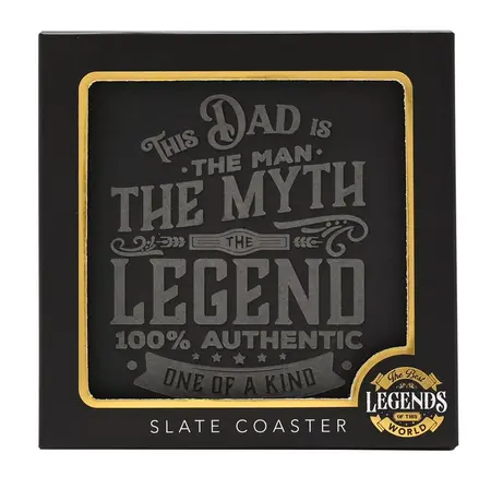 Harvey Makin Legend Slate Coaster - Dad - image 3