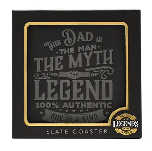 Harvey Makin Legend Slate Coaster - Dad - image 3