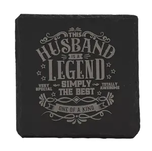 Harvey Makin Legend Slate Coaster - Husband - image 1