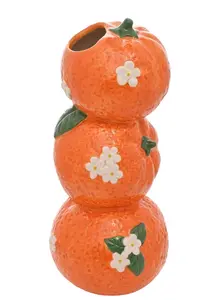 Hestia 21cm Triple Orange Vase - image 1