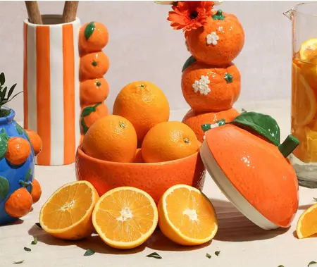 Hestia 21cm Triple Orange Vase - image 3