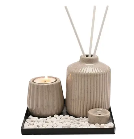 Hestia Ceramic Diffuser Vessel Set - Natural - image 2