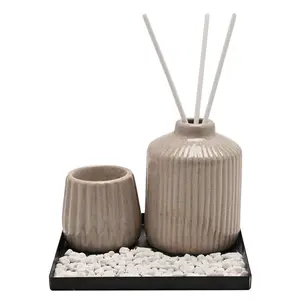 Hestia Ceramic Diffuser Vessel Set - Natural - image 1