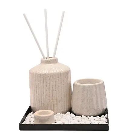 Hestia Ceramic Diffuser Vessel Set - Off White - image 1