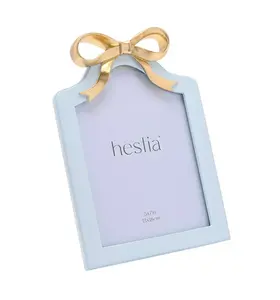 Hestia Soft Blue with Gold Ribbon Photo Frame - 5" x 7" - image 2