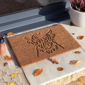 Highland Cow Decoir Mat 40x60cm