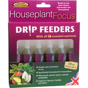 Houseplant Focus Drip Feeders 38ml - 6 pk