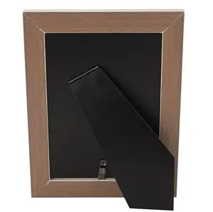 Impressions Gold Trim Wood Grain Effect Photo Frame 4" x 6" - image 4