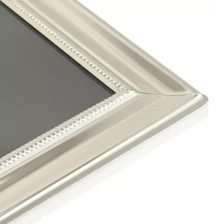 Impressions Silver Plated Single Beaded Frame 5" x 7" - image 3