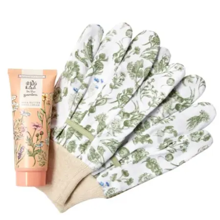 In The Garden Gardening Gloves Set & Shea Butter Hand Cream Gift Set - image 1