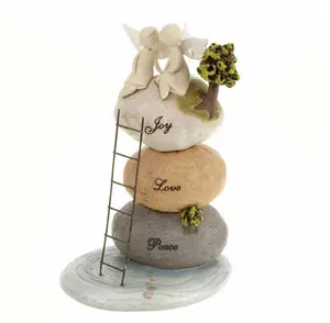 Joy Love Peace Angel Stones