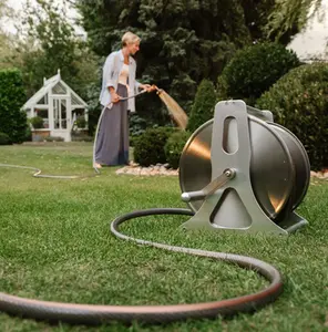 Kent & Stowe Metal Reel & Neverkink Hose Set 25m - Multi-Function - image 2