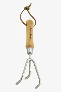 Kent & Stowe Stainless Steel Hand 3 Prong Cultivator FSC - image 1