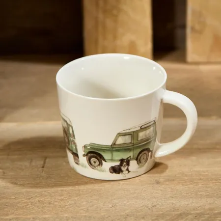 Landy Full Wrap Stoneware Mug With Collie Dog - image 1