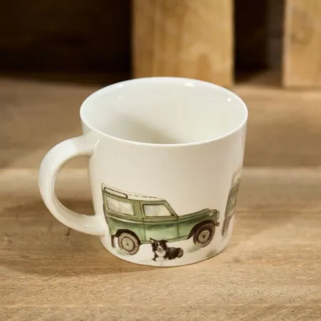 Landy Full Wrap Stoneware Mug With Collie Dog - image 2