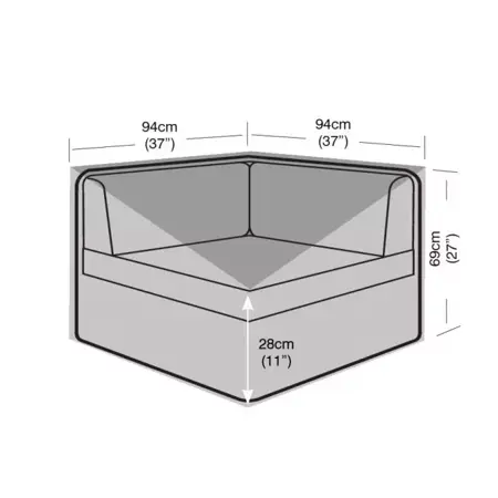 Large Corner Sofa Unit Cover – Waterproof Black - image 1