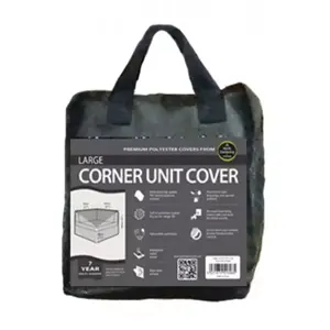 Large Corner Sofa Unit Cover – Waterproof Black - image 2
