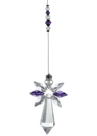 Large Crystal Guardian Angel Amethyst