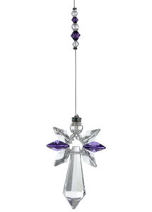 Large Crystal Guardian Angel Amethyst