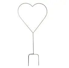 Large Metal Heart Garden Stake