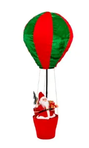 Large Santa Hot Air Balloon Christmas Decoration