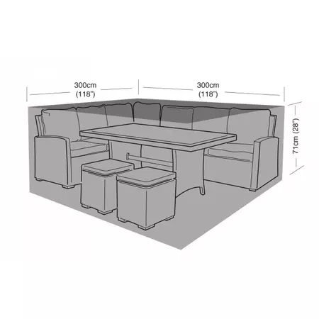 Large Square Casual Dining Set Cover - image 1