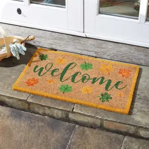 Leafy Welcome Decoir Mat 40x60cm - image 1