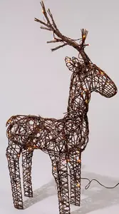 LED deer gb wicker deer steady outdoor