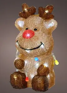 LED Reindeer Acrylic Steady Battery Operated Outdoor Decoration