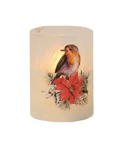 LED Robin Flicker Cnd 7.5x10cm