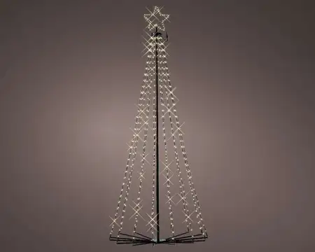LED Tree gb Iron Cone Tree 8 Function Twinkle Effect Outdoor - image 1