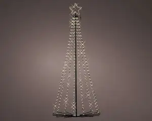 LED Tree gb Iron Cone Tree 8 Function Twinkle Effect Outdoor - image 1