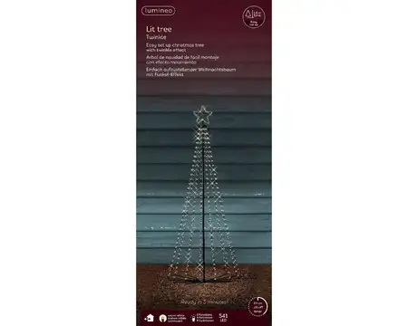 LED Tree gb Iron Cone Tree 8 Function Twinkle Effect Outdoor - image 2