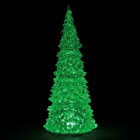 Lemax - Crystal Lighted Tree - 3 Color Changeable - Large - Battery Operated (4.5v)