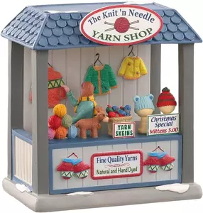 Lemax The Knit 'N Needle Yarn Shop, B/O (3V)