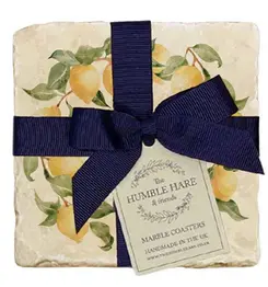 Lemon Grove Wreath Coasters (set of 2) - image 1