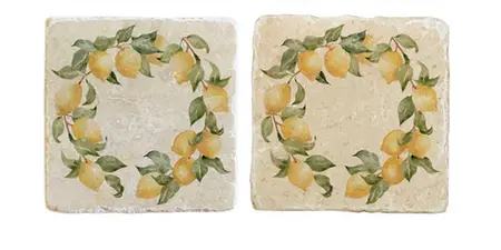 Lemon Grove Wreath Coasters (set of 2) - image 2