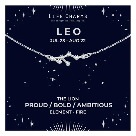 Leo Silver Zodiac Constellation Necklace - image 2