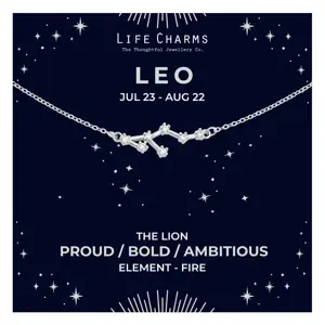Leo Silver Zodiac Constellation Necklace - image 2