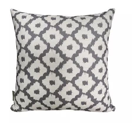 Light Grey Medallion Square Scatter Cushion