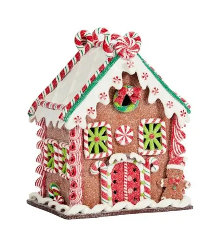 Light Up Gingerbread Candy Chalet – 26cm