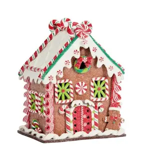 Light Up Gingerbread Candy Chalet – 26cm